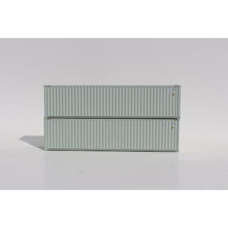 Animacion 40 ft. N Scale Yang Ming High Cube Container with Magnetic System & Corrugated Side AN1797279